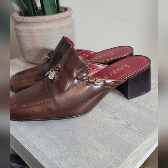 RALPH LAUREN MULES 7B - Picture 1 of 7
